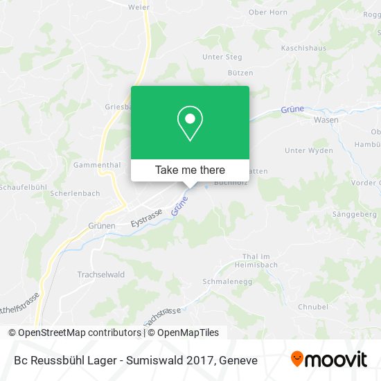 Bc Reussbühl Lager - Sumiswald 2017 map