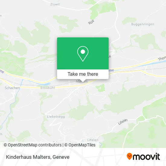 Kinderhaus Malters map