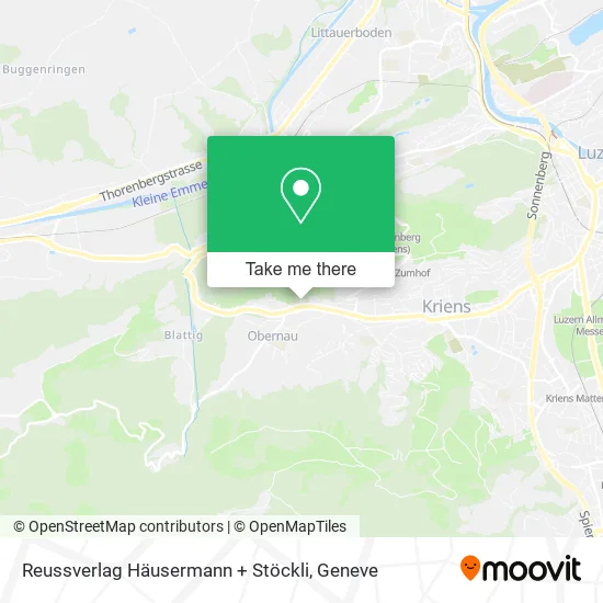 Reussverlag Häusermann + Stöckli map