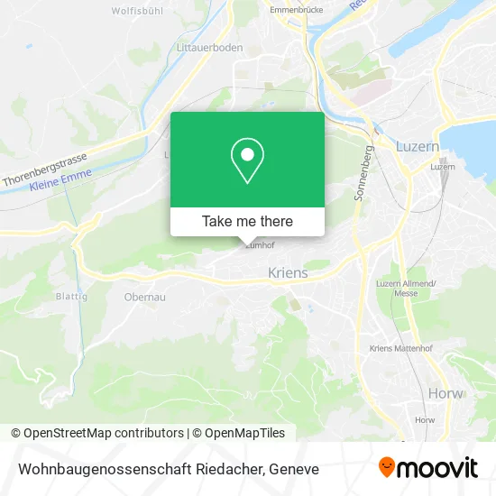 Wohnbaugenossenschaft Riedacher map