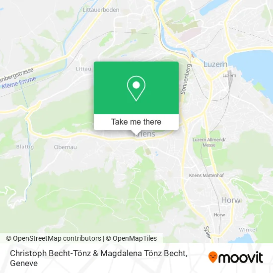 Christoph Becht-Tönz & Magdalena Tönz Becht map