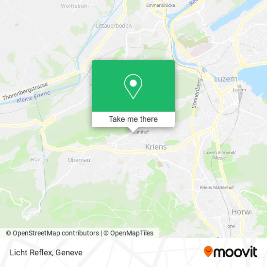 Licht Reflex map