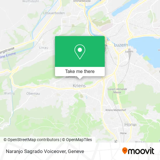 Naranjo Sagrado Voiceover map
