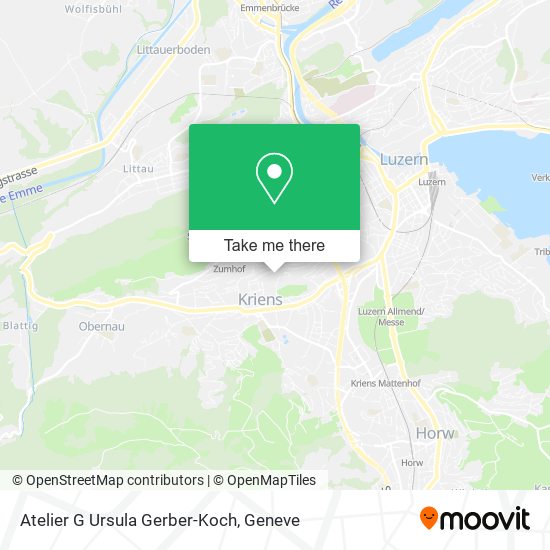 Atelier G Ursula Gerber-Koch map