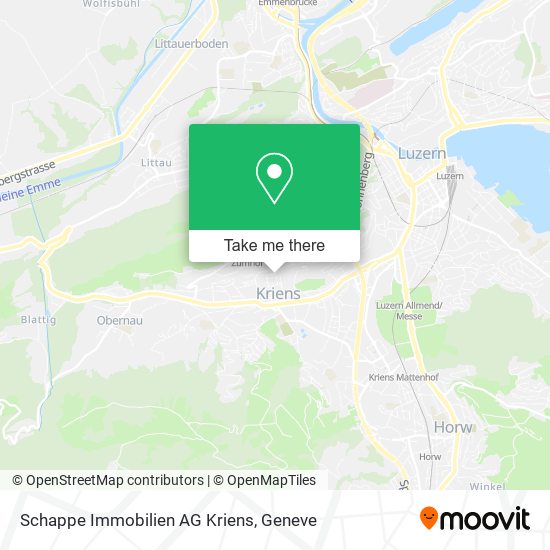 Schappe Immobilien AG Kriens map