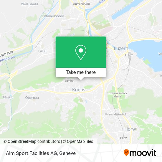 Aim Sport Facilities AG map
