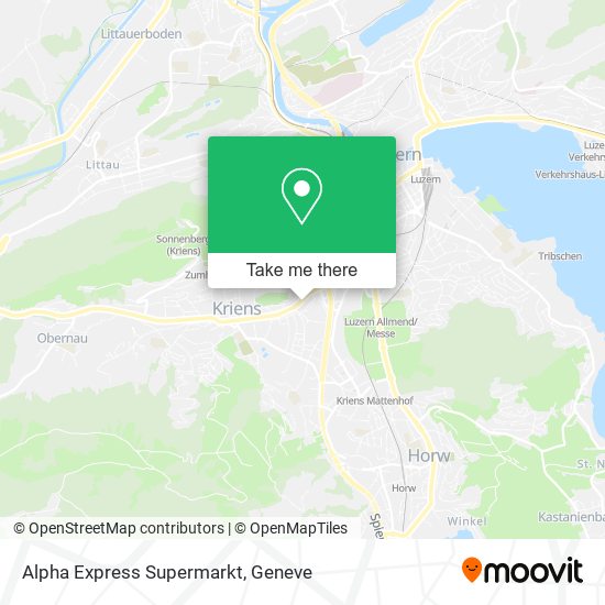 Alpha Express Supermarkt map