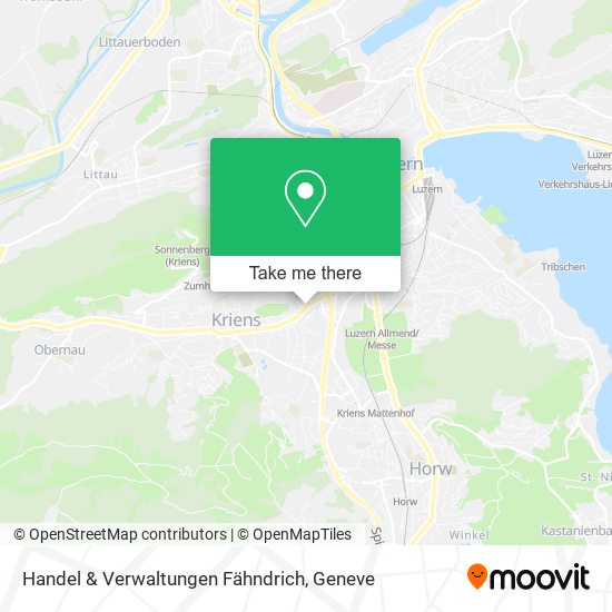 Handel & Verwaltungen Fähndrich map