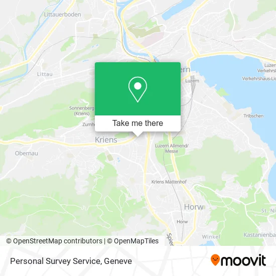 Personal Survey Service map