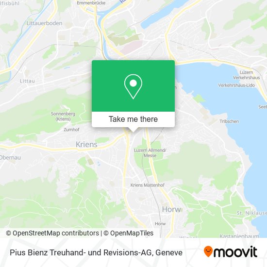 Pius Bienz Treuhand- und Revisions-AG map