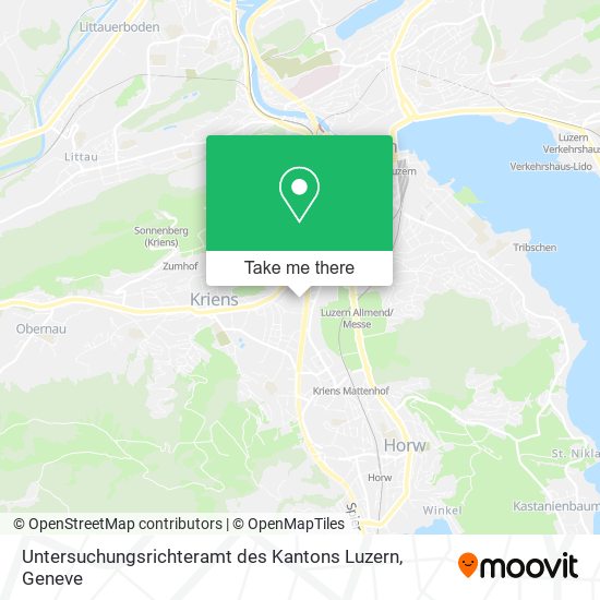 Untersuchungsrichteramt des Kantons Luzern map