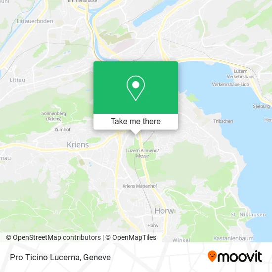 Pro Ticino Lucerna map
