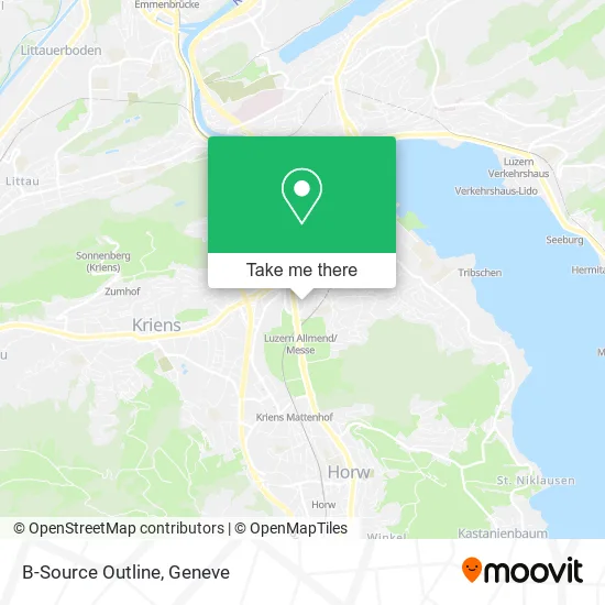 B-Source Outline map