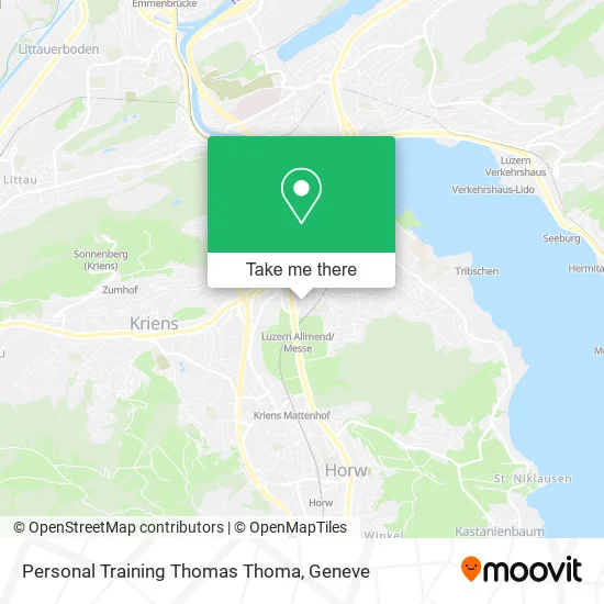 Personal Training Thomas Thoma map