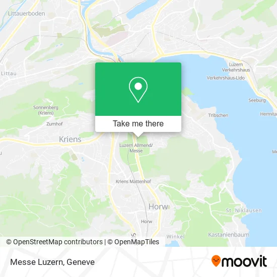 Messe Luzern map