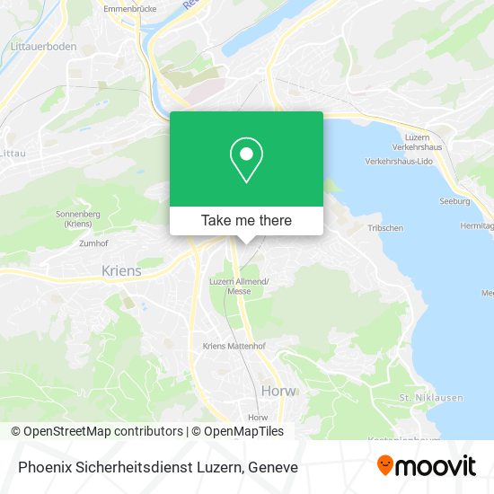 Phoenix Sicherheitsdienst Luzern map