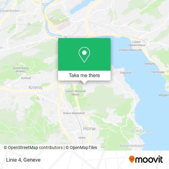 Linie 4 map