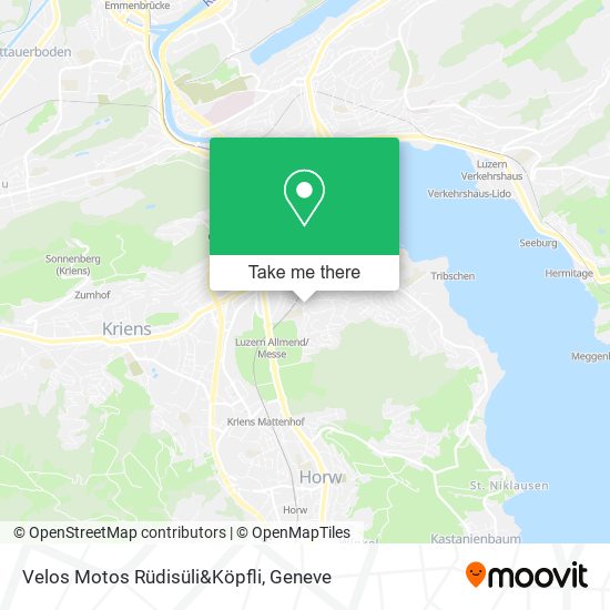 Velos Motos Rüdisüli&Köpfli map