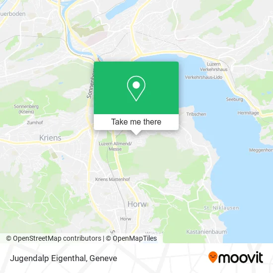 Jugendalp Eigenthal map