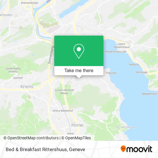 Bed & Breakfast Rittershuus map