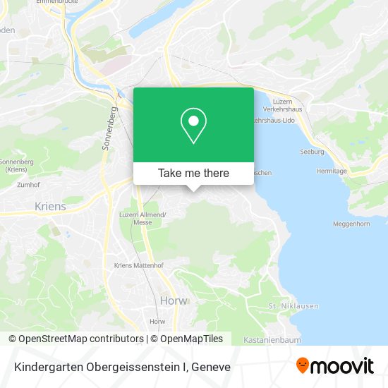 Kindergarten Obergeissenstein I map