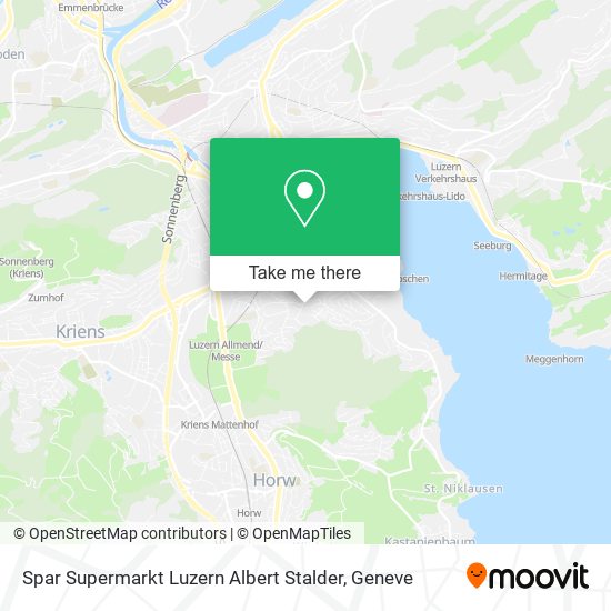 Spar Supermarkt Luzern Albert Stalder map