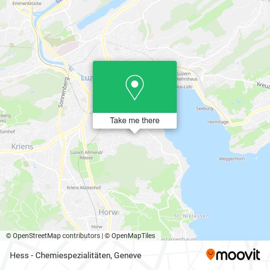 Hess - Chemiespezialitäten map