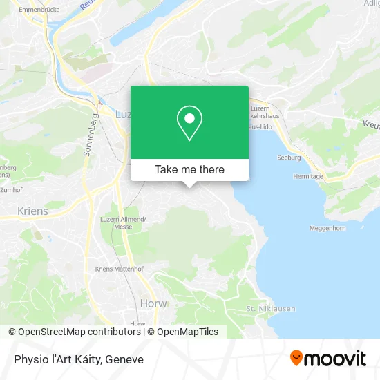 Physio l'Art Káity map