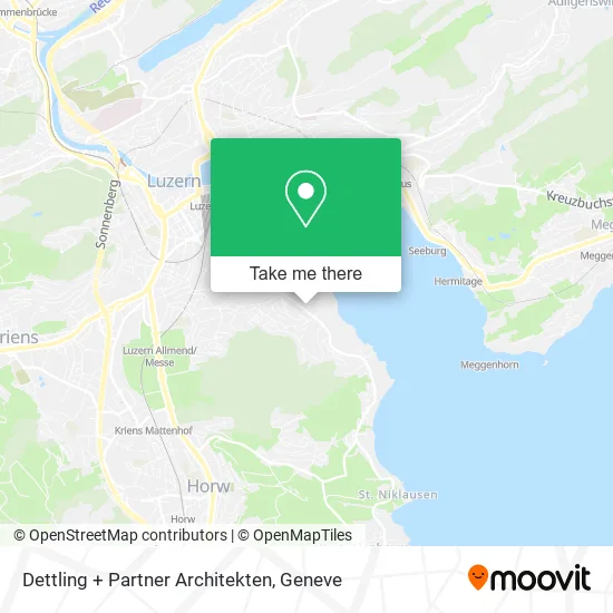 Dettling + Partner Architekten map