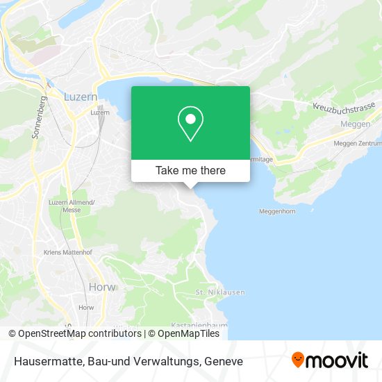 Hausermatte, Bau-und Verwaltungs map