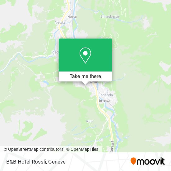 B&B Hotel Rössli map