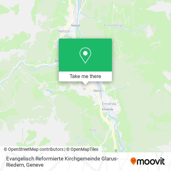 Evangelisch Reformierte Kirchgemeinde Glarus-Riedern map