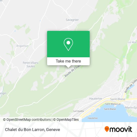 Chalet du Bon Larron map