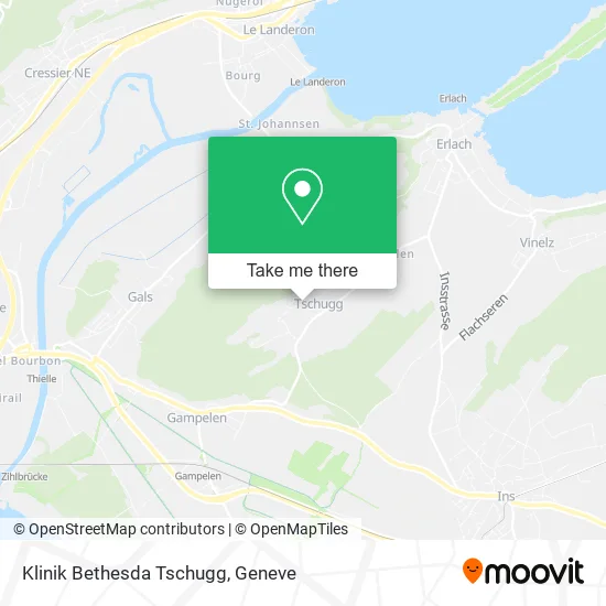 Klinik Bethesda Tschugg map