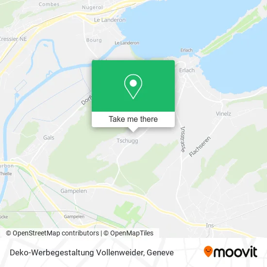 Deko-Werbegestaltung Vollenweider map