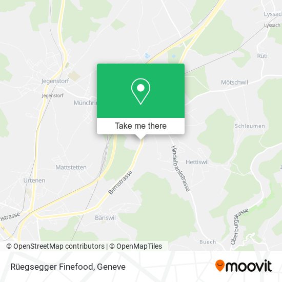 Rüegsegger Finefood map