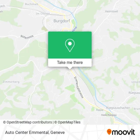 Auto Center Emmental map