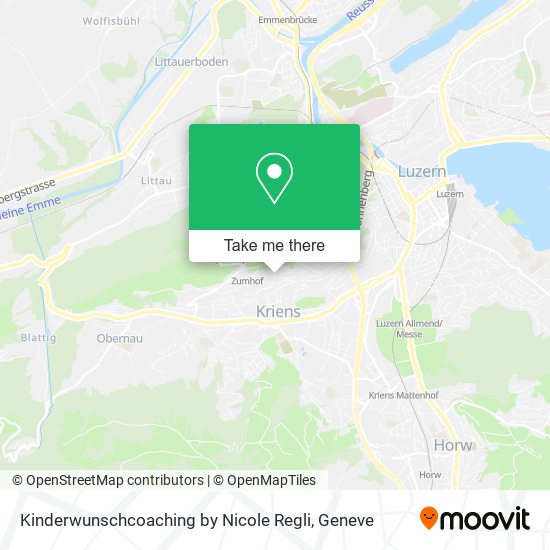 Kinderwunschcoaching by Nicole Regli map