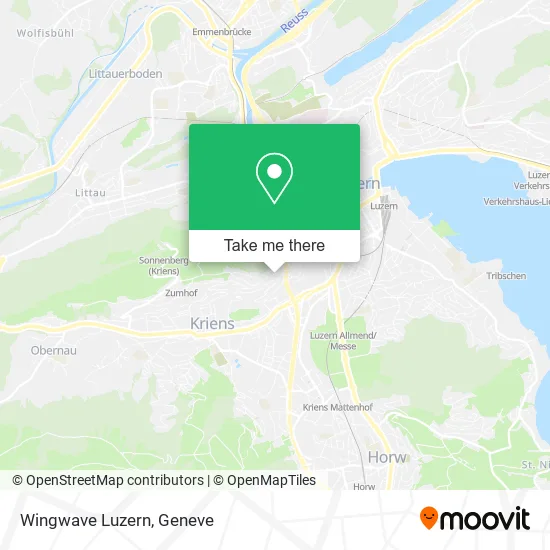 Wingwave Luzern map