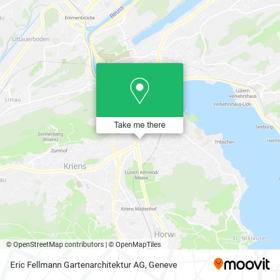 Eric Fellmann Gartenarchitektur AG map
