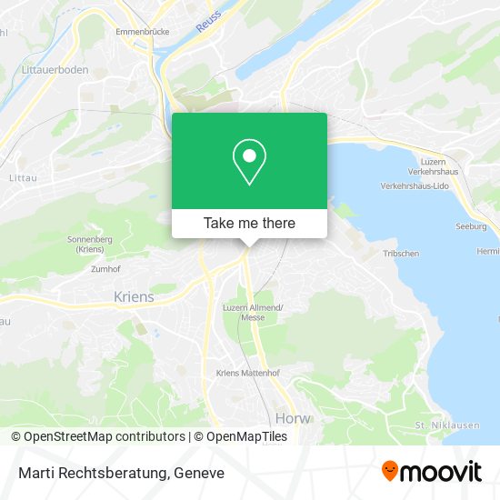 Marti Rechtsberatung map