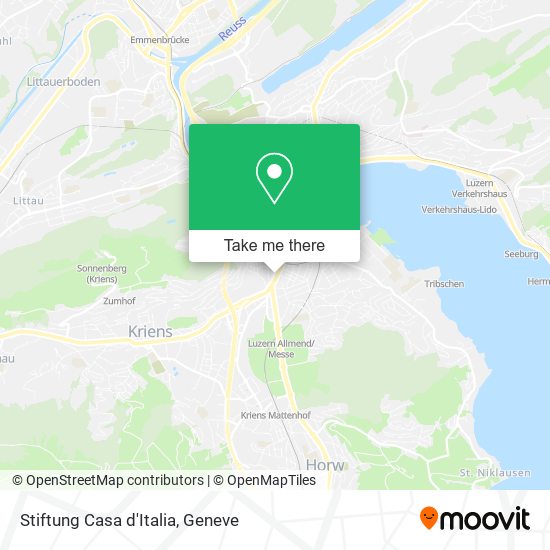 Stiftung Casa d'Italia map