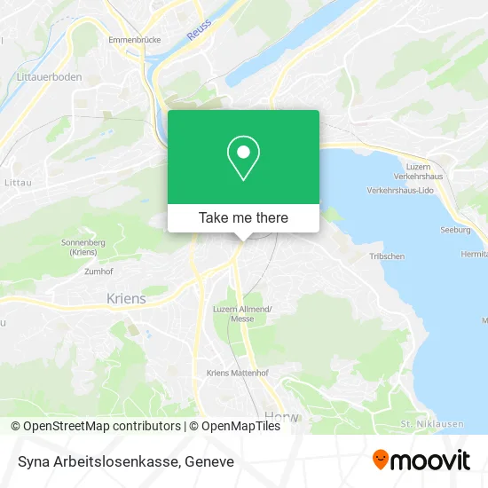 Syna Arbeitslosenkasse map