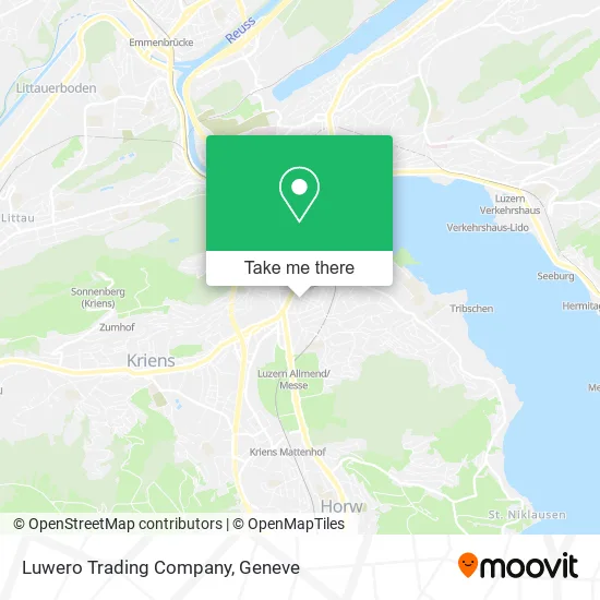 Luwero Trading Company map