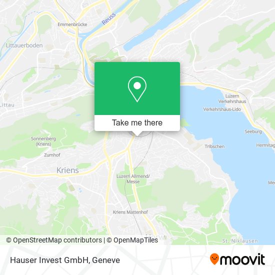 Hauser Invest GmbH map