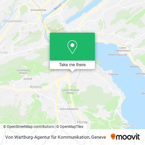 Von Wartburg-Agentur für Kommunikation map