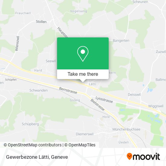 Gewerbezone Lätti map