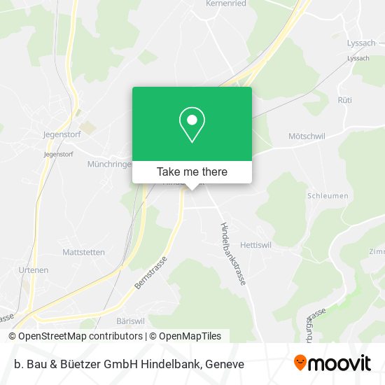 b. Bau & Büetzer GmbH Hindelbank map