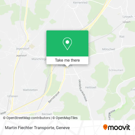 Martin Fiechter Transporte map