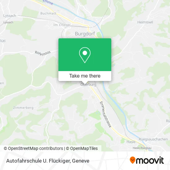 Autofahrschule U. Flückiger map